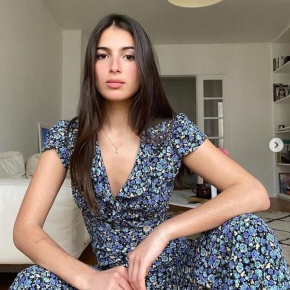 💕ROUJE💕 Floriane Jumpsuit ~ Black Polka Dot Print FR 40 = US 8 - Picture 9 of 16